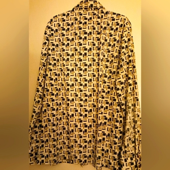 Mens vtg 90s 70s style print shirt Sz XL - Picture 4 of 4